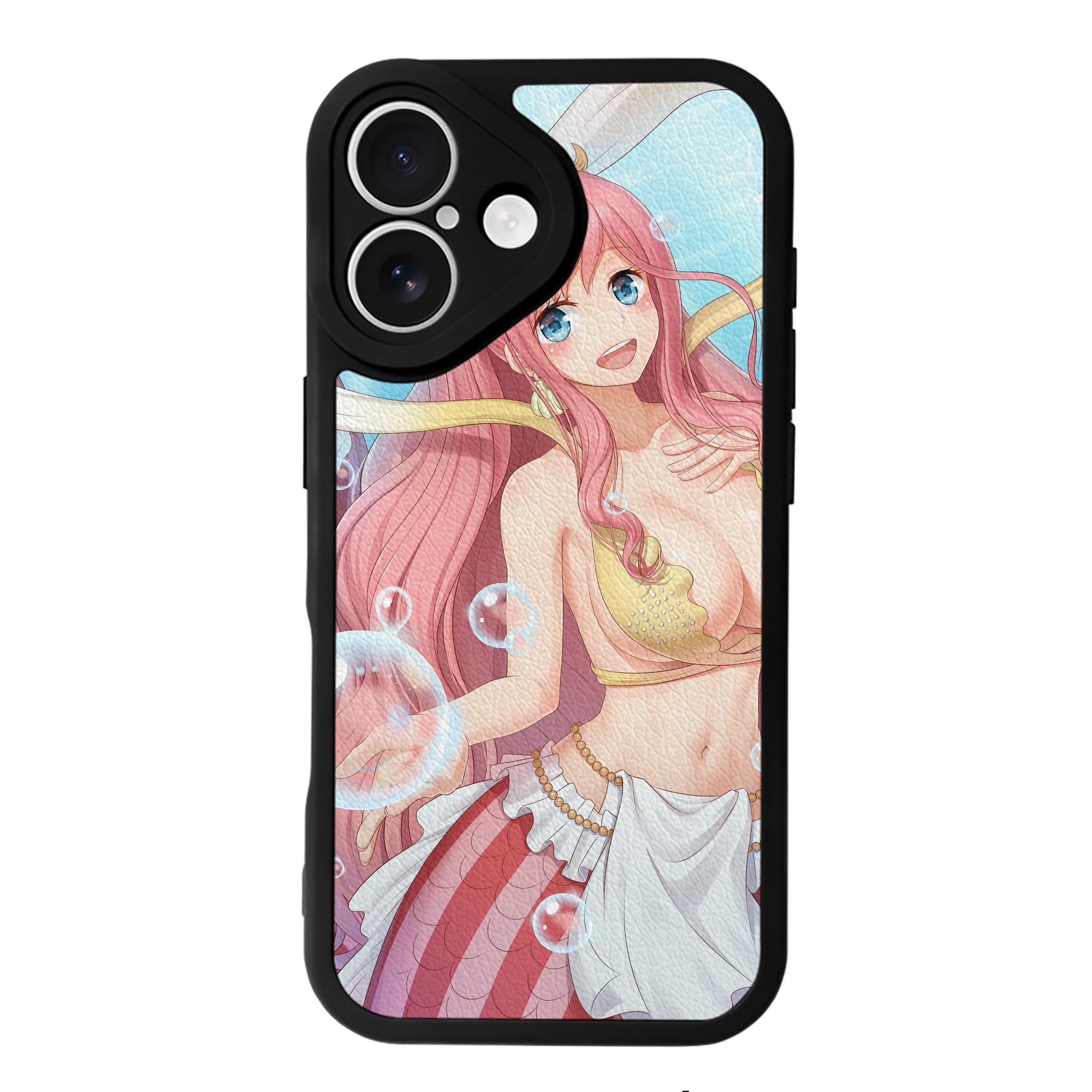 （画像用） ワンピース ONE PIECE 【iPhone 16シリーズ対応】シリコンスマホケース（レザー調） 材質：シリコン